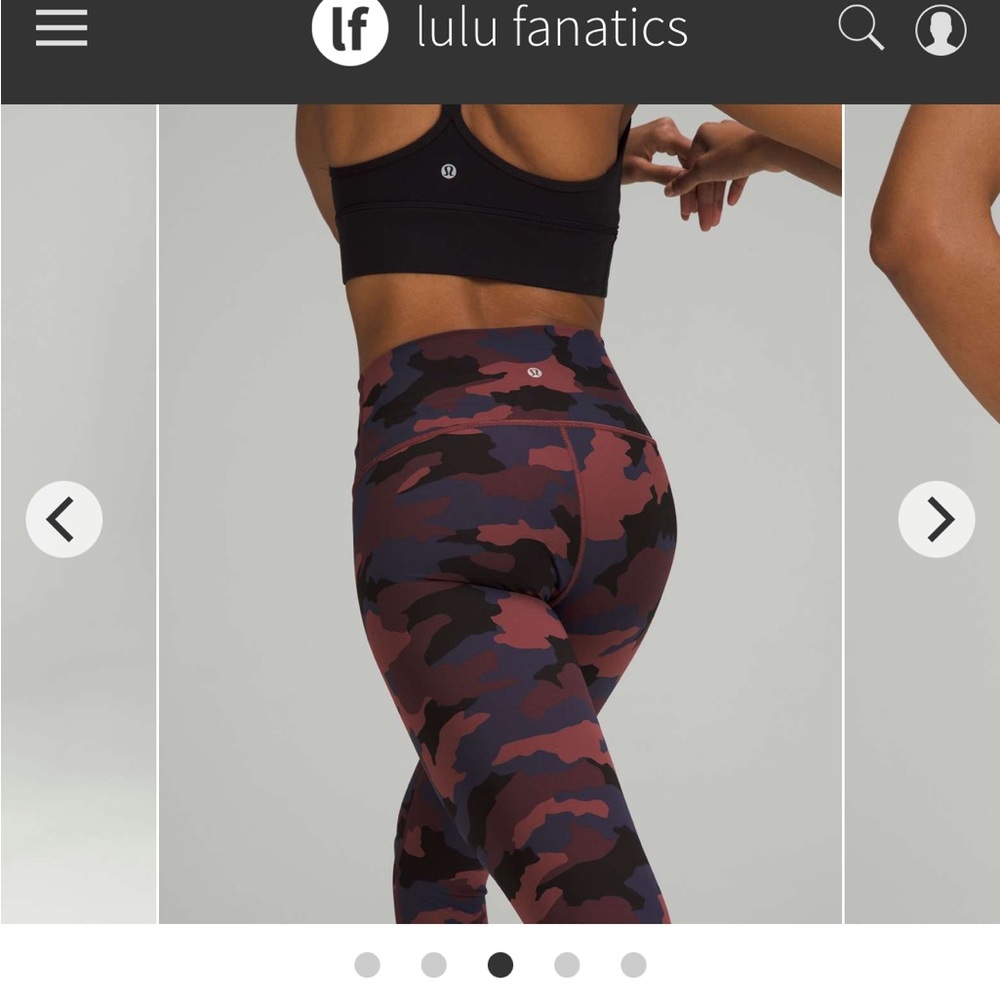 lululemon athletica Wunder Under Camouflage Leggings